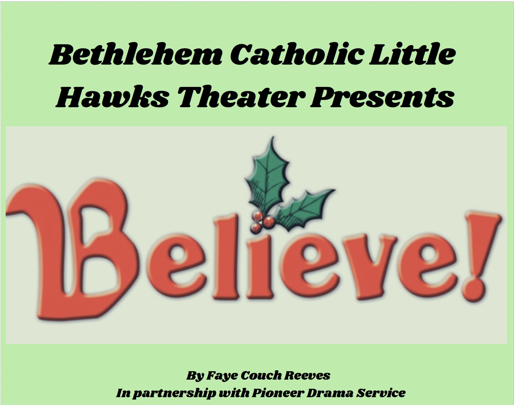 Bethlehem Catholic High School Theater Box Office