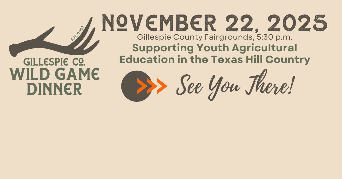 Gillespie County Wild Game Dinner Box Office