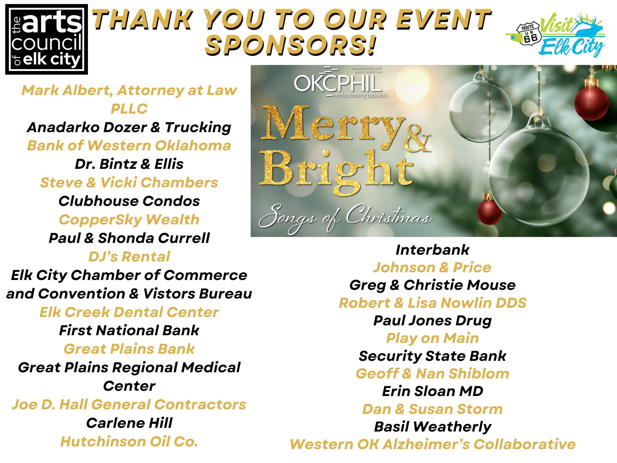 Elk City Arts Council Box Office